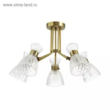 Люстра JACKIE 5x40Вт E14 бронза