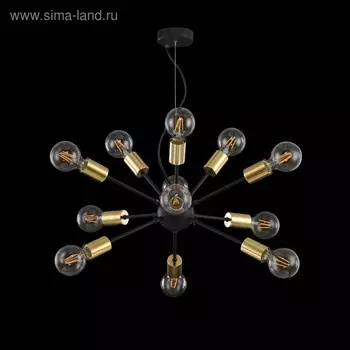 Люстра Jackson 12x7Вт E27, чёрный 75x75x175,7 см