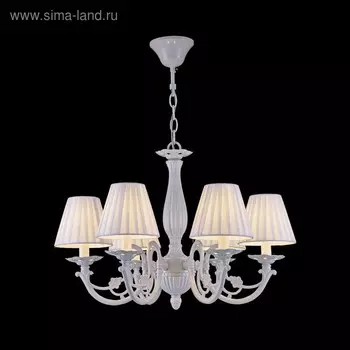 Люстра Jasmine 6x40Вт E14 белый