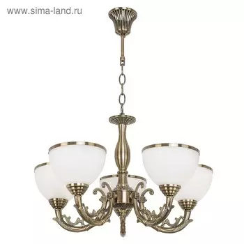 Люстра ЭкономСвет 20727/5 E27 40Вт античная бронза 56x56x70 см