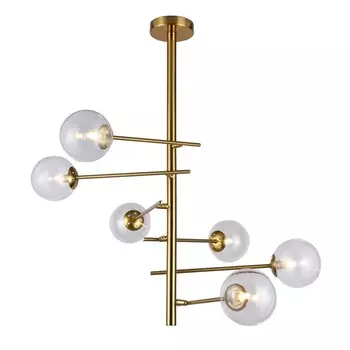 Люстра ЭкономСвет G91035/6BRS CL, G9 6x3Вт, цвет бронза