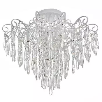 Люстра ЭкономСвет Роскошь 10х40Вт Е14, белый 59х59х50 см