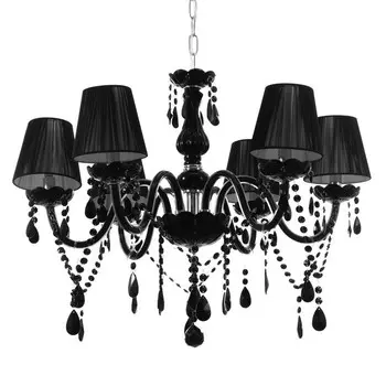 Люстра «Элегант» 6хЕ14 40 Вт черный 585860-110 см BayerLux