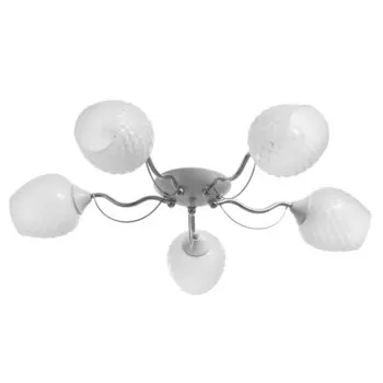 Люстра «Элия» 5хЕ27 40 Вт бело-хромовый 494918 см BayerLux