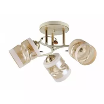 Люстра «Элла», 40Вт, E27, цвет беж, золото