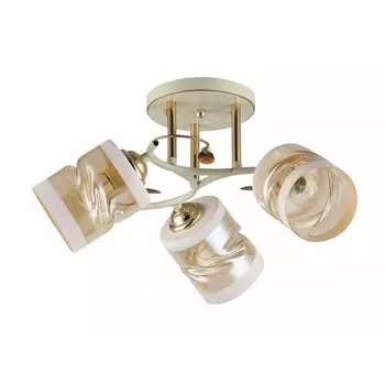 Люстра «Элла», 40Вт, E27, цвет беж, золото