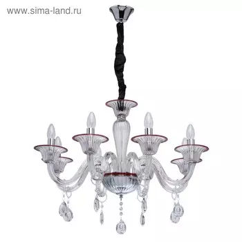 Люстра «Элла» 8x40Вт E14 хром