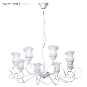 Люстра "Эллегия" 8x40Вт E14 белый
