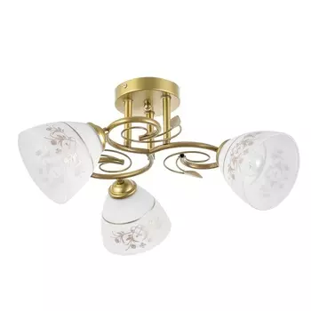 Люстра "Элора" 3хЕ27 40Вт золото 58х26 см