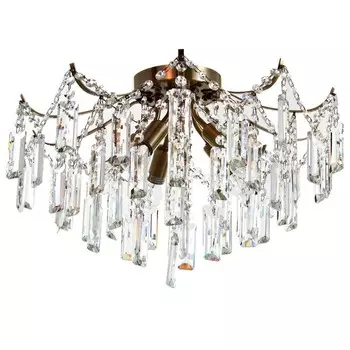 Люстра "Эмилия" 5х40Вт Е14 античная бронза 49х49х33см