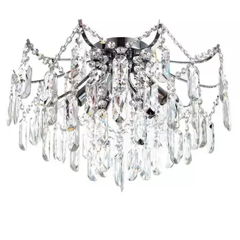 Люстра "Эмилия" 5х40Вт Е14 хром 49х49х33см