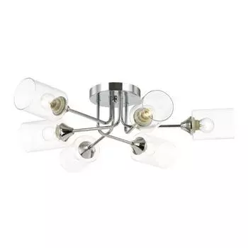 Люстра JERRY, E27 6x60Вт, цвет хром