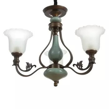 Люстра «Эстери» 340 Вт Е27 кофейно-зеленый 606055 см BayerLux