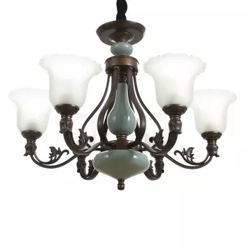 Люстра «Эстери» 640 Вт Е27 кофейно-зеленый 757557 см BayerLux