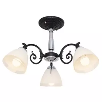 Люстра "Этери" 3x60Вт E27 хром 58х58х30см.