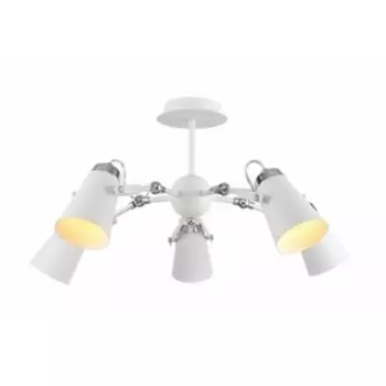 Люстра «Эверетт», 40Вт, Е14, цвет белый, хром