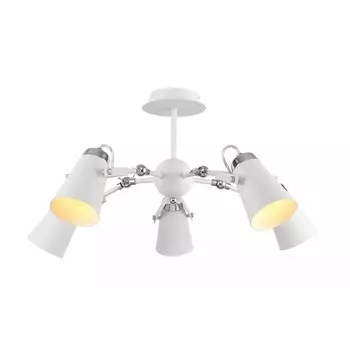 Люстра «Эверетт», 40Вт, Е14, цвет белый, хром