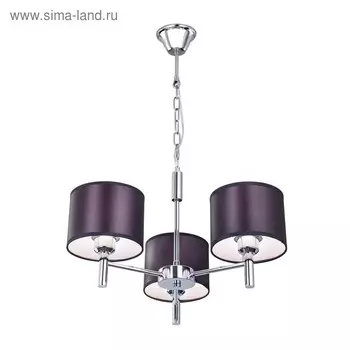 Люстра «Эвора», 3x75Вт E27, черная 37x37x150 см