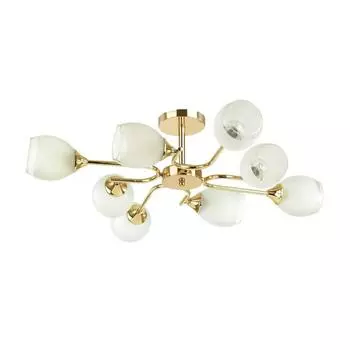 Люстра JOLENE, 8x60Вт E27, цвет золото,