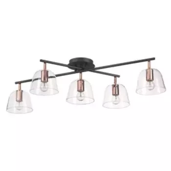 Люстра Joseph, 3x60Вт E14, цвет чёрный