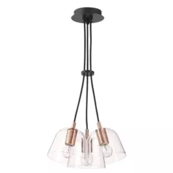 Люстра Joseph, 3x60Вт E14, цвет чёрный