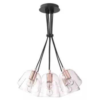 Люстра Joseph, 6x60Вт E14, цвет черный