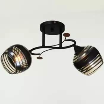 Люстра Камбарка 2х40Вт Е27 черный 51,5х25х25,5см