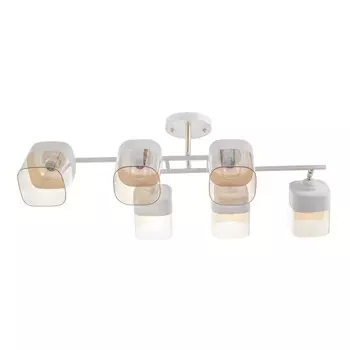 Люстра "Камелия" 6хЕ27 40Вт бело-золотой 70х47х27 см BayerLux