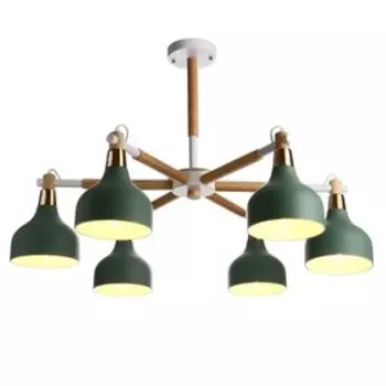 Люстра "Канди" 6x40Вт E27 зеленый 75х75х64 см BayerLux