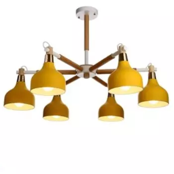 Люстра "Канди" 6x40Вт E27 желтый 75х75х64 см BayerLux