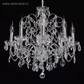 Люстра «Каролина», 8x60Вт E14, хром