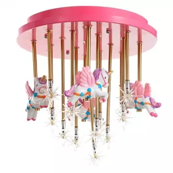Люстра «Карусель» 13хG9 40 Вт розовый 505030 см BayerLux
