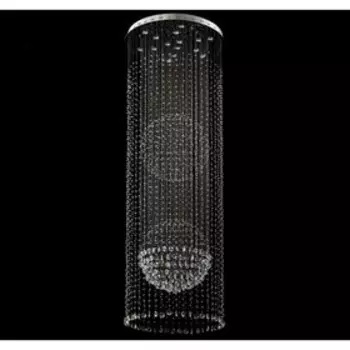 Люстра каскад "Каскад" 15x50W GU10 хром 90x90x290см