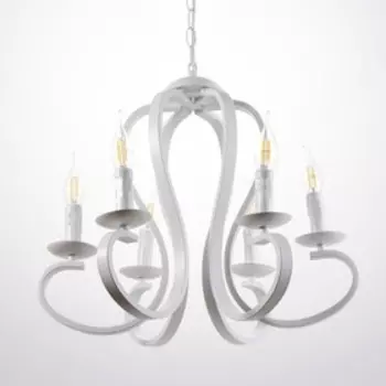 Люстра "Касл" 6хЕ14 белый 50х50х50-120см BayerLux