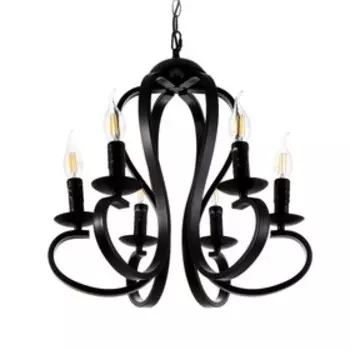 Люстра «Касл» 6хЕ14 черный 505050-120 см BayerLux
