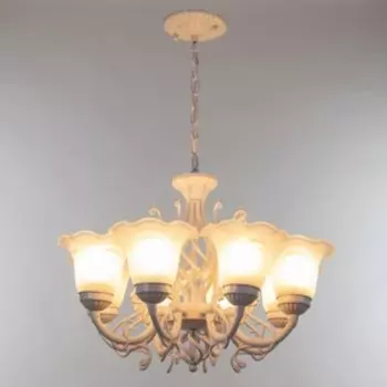 Люстра "Кастиллио" 8хЕ27 60Вт белый 50х50х67см BayerLux