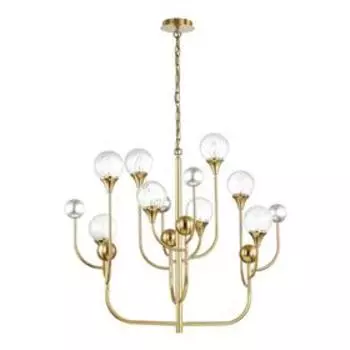 Люстра KELLI, 8x40Вт E14, цвет золото, IP20