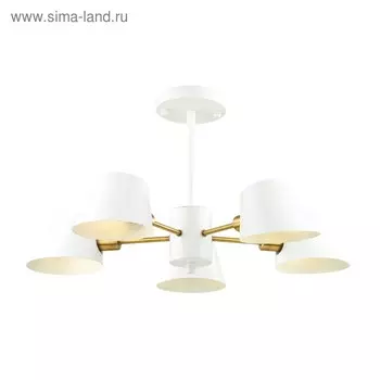 Люстра Kenia, 5x60Вт E14, цвет белый