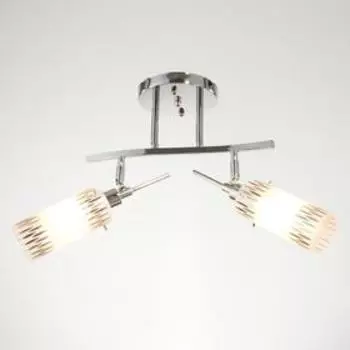 Люстра Кира 2х40Вт Е14, хром 35х40х24 см