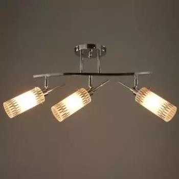 Люстра Кира 3х40Вт Е14 хром 54х40х24см