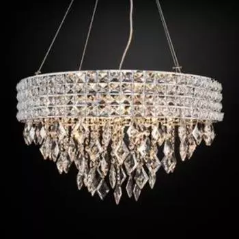 Люстра Kira, 8x60Вт E14, цвет хром