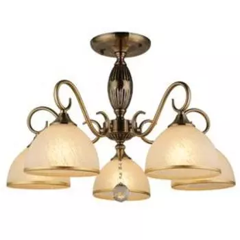 Люстра KL.0754-5-S AB, 5x60Вт E27, цвет бронза