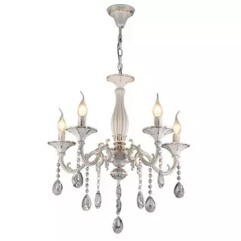 Люстра KL.3056-5-P WH, 5x60Вт E14, цвет белый