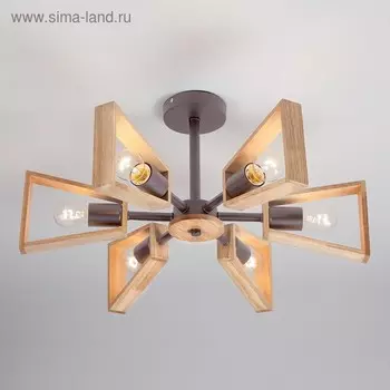 Люстра Klark 6x40Вт E27 кофе