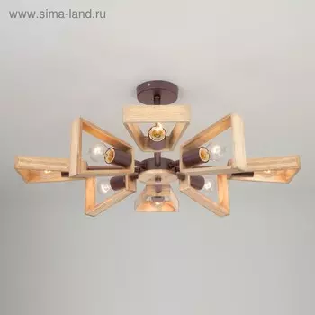 Люстра Klark 8x40Вт E27 кофе