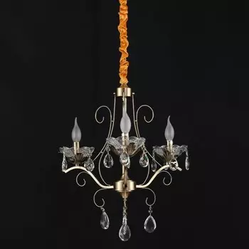 Люстра классическая с хрусталем ЭкономСвет, размер 48x48x82 см, E14