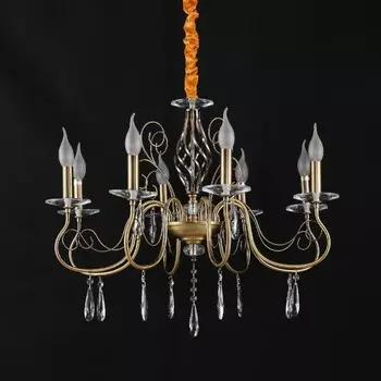 Люстра классическая с хрусталем ЭкономСвет, размер 70x70x103 см, E14