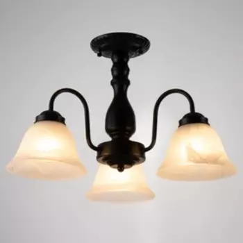 Люстра "Классика" 3хЕ27 60Вт черный 48х48х34см