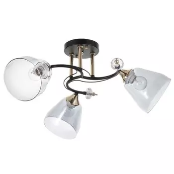 Светильник потолочный BayerLux «Клео», 3Е27 40 Вт, чёрный, 585824 см