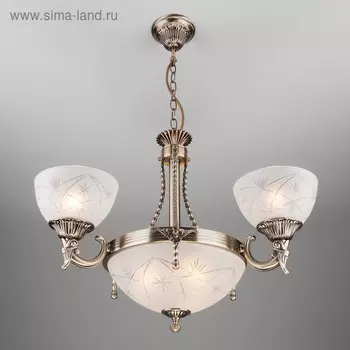 Люстра Kleo 6x60Вт E27 бронза